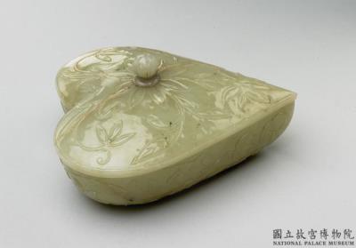 图片[2]-Jade leaf-shaped box, Mughal Empire-China Archive